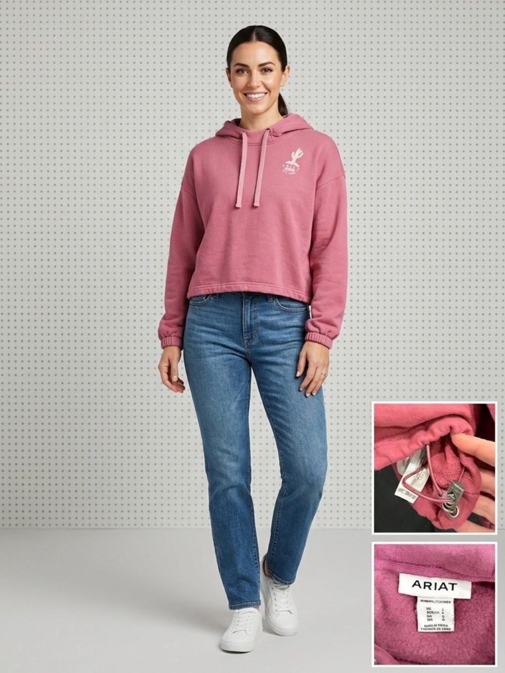 Ariat Women’s Cactus Graphic Cropped Hoodie